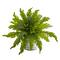 Fern Artificial Plant in Vintage Hanging Planter
